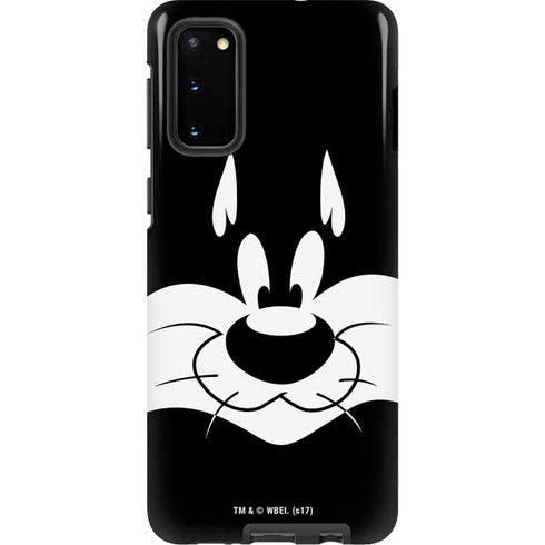 Looney Tunes Sylvester the Cat Black and White Galaxy S20 Pro Case