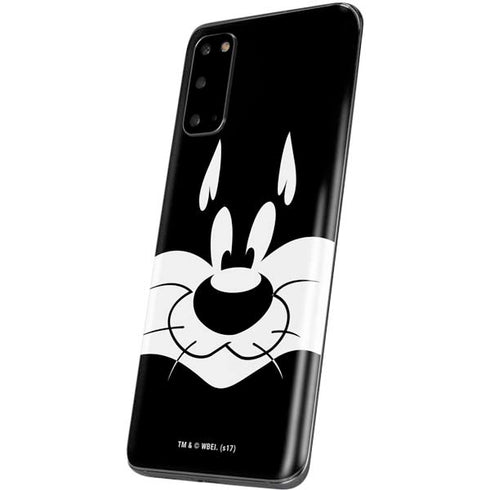 Looney Tunes Sylvester the Cat Black and White Galaxy S20 Skin