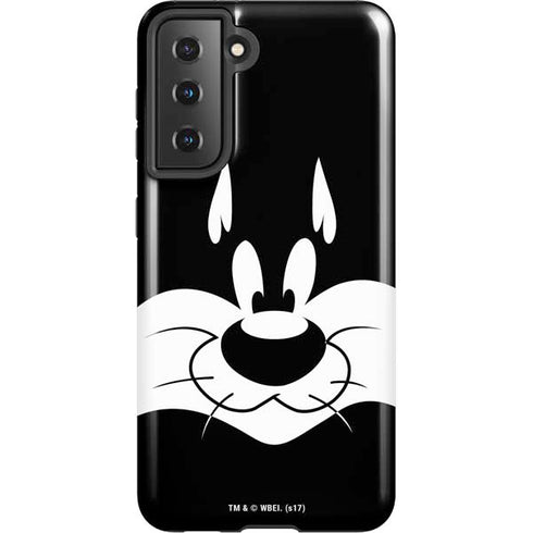 Looney Tunes Sylvester the Cat Black and White Galaxy S21 5G Pro Case