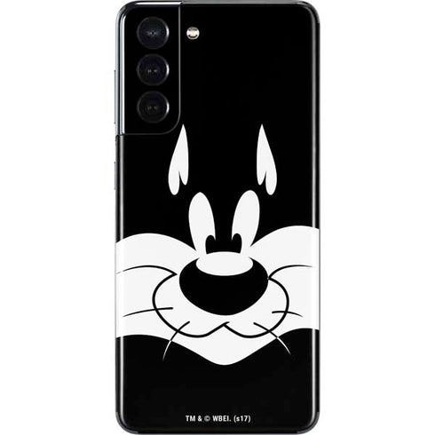 Looney Tunes Sylvester the Cat Black and White Galaxy S21 5G Skin