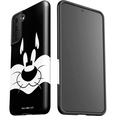 Looney Tunes Sylvester the Cat Black and White Galaxy S21 Plus 5G Pro Case