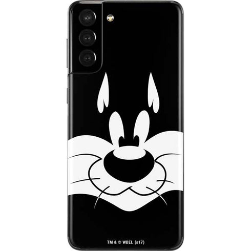 Looney Tunes Sylvester the Cat Black and White Galaxy S21 Plus 5G Skin