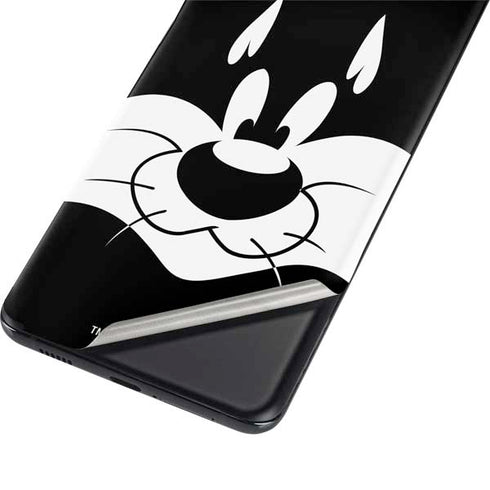 Looney Tunes Sylvester the Cat Black and White Galaxy S21 Ultra 5G Skin
