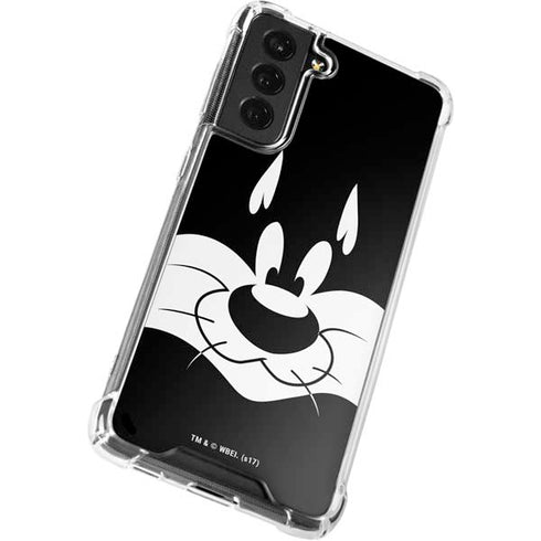 Looney Tunes Sylvester the Cat Black and White Galaxy S22 Plus Clear Case
