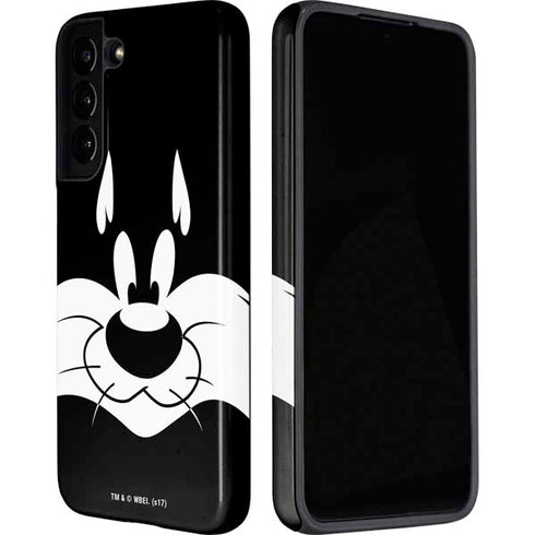 Looney Tunes Sylvester the Cat Black and White Galaxy S22 Plus Pro Case