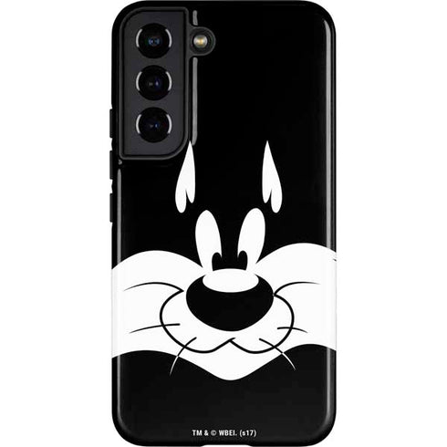 Looney Tunes Sylvester the Cat Black and White Galaxy S22 Pro Case