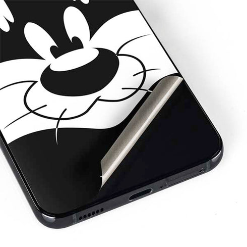 Looney Tunes Sylvester the Cat Black and White Galaxy S22 Skin