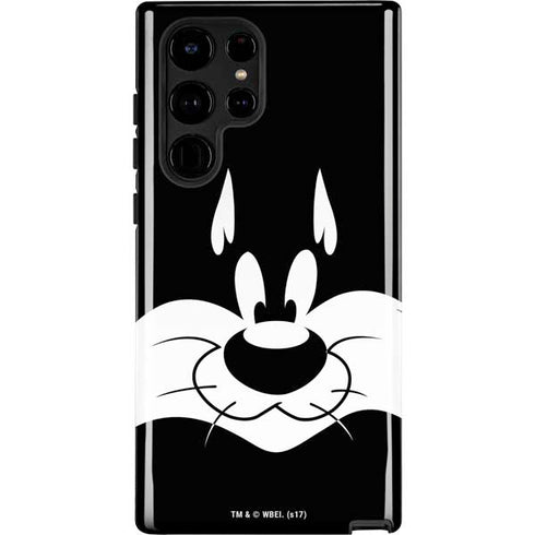 Looney Tunes Sylvester the Cat Black and White Galaxy S22 Ultra Pro Case