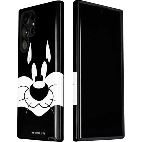 Looney Tunes Sylvester the Cat Black and White Galaxy S22 Ultra Pro Case