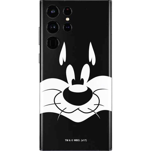 Looney Tunes Sylvester the Cat Black and White Galaxy S22 Ultra Skin