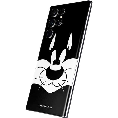 Looney Tunes Sylvester the Cat Black and White Galaxy S22 Ultra Skin