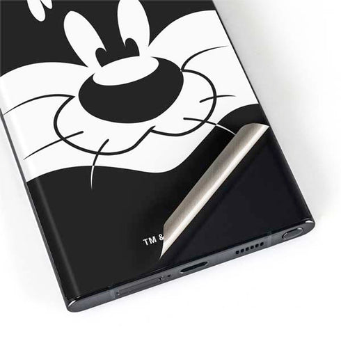 Looney Tunes Sylvester the Cat Black and White Galaxy S22 Ultra Skin