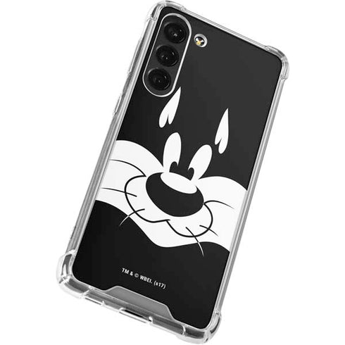 Looney Tunes Sylvester the Cat Black and White Galaxy S23 Plus Clear Case