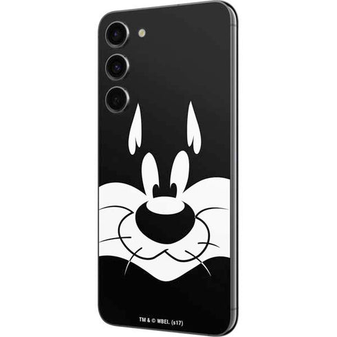 Looney Tunes Sylvester the Cat Black and White Galaxy S23 Plus Skin