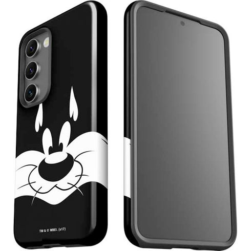 Looney Tunes Sylvester the Cat Black and White Galaxy S23 Pro Case