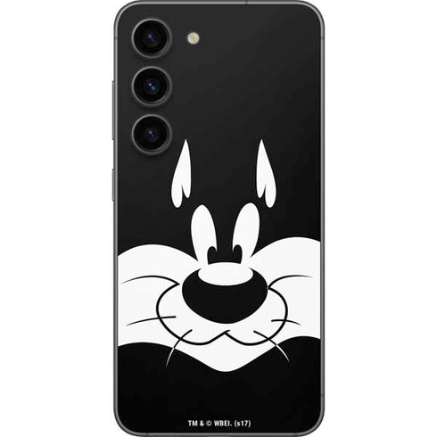 Looney Tunes Sylvester the Cat Black and White Galaxy S23 Skin