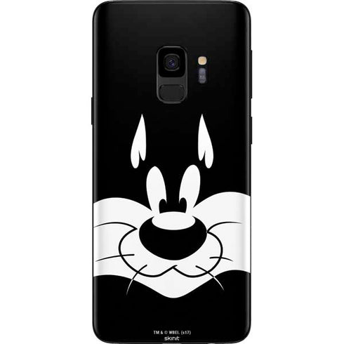 Looney Tunes Sylvester the Cat Black and White Galaxy S9 Skin