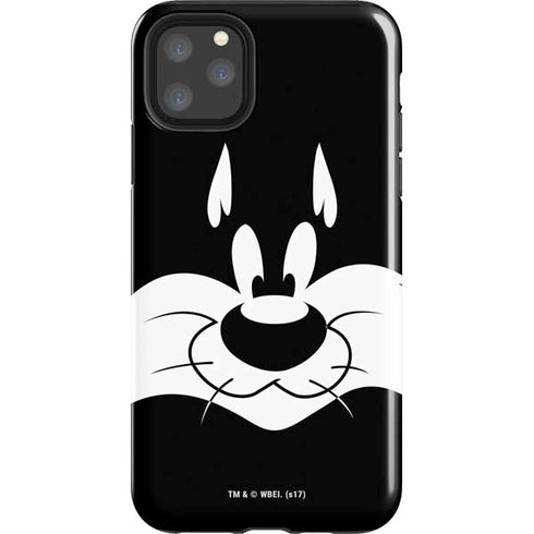 Looney Tunes Sylvester the Cat Black and White iPhone 11 Pro Max Impact Case