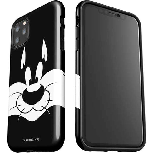 Looney Tunes Sylvester the Cat Black and White iPhone 11 Pro Max Impact Case
