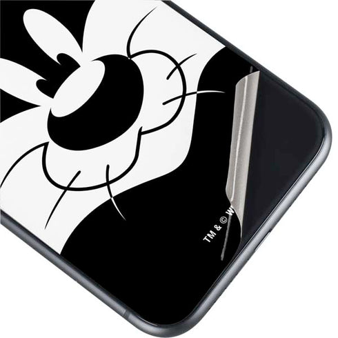 Looney Tunes Sylvester the Cat Black and White iPhone 11 Skin