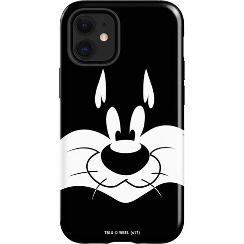 Looney Tunes Sylvester the Cat Black and White iPhone 12 Mini Impact Case