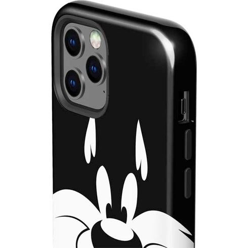 Looney Tunes Sylvester the Cat Black and White iPhone 12 Pro Impact Case