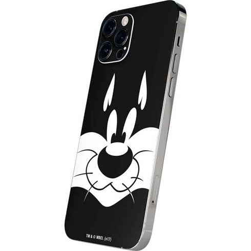 Looney Tunes Sylvester the Cat Black and White iPhone 12 Pro Skin