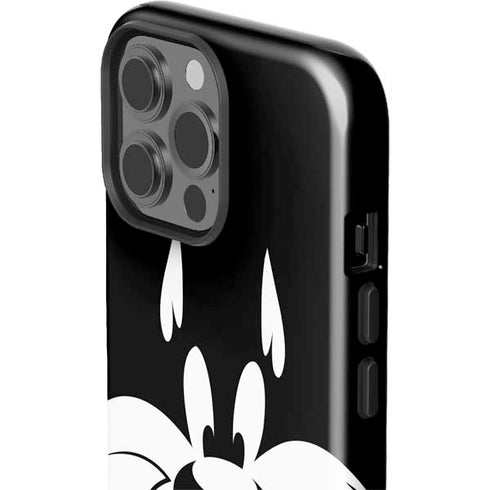 Looney Tunes Sylvester the Cat Black and White iPhone 13 Pro Max Impact Case