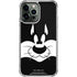 Looney Tunes Sylvester the Cat Black and White iPhone 15 Pro Max Clear Case