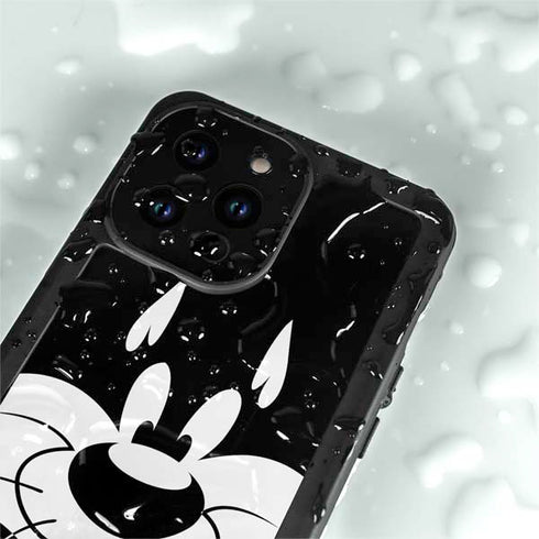 Looney Tunes Sylvester the Cat Black and White iPhone 14 Pro Max Waterproof Case