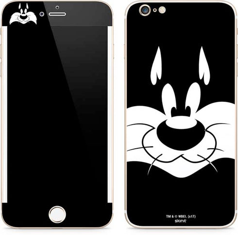 Looney Tunes Sylvester the Cat Black and White iPhone 6/6s Plus Skin