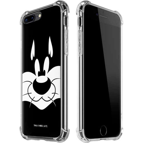 Looney Tunes Sylvester the Cat Black and White iPhone 7/8 Plus Clear Case