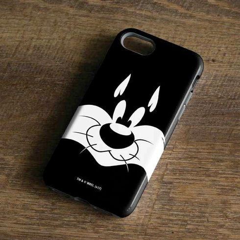 Looney Tunes Sylvester the Cat Black and White iPhone 7 Pro Case