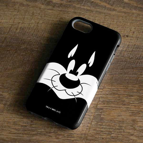 Looney Tunes Sylvester the Cat Black and White iPhone 8 Pro Case
