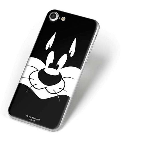 Looney Tunes Sylvester the Cat Black and White iPhone 8 Skin