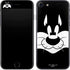 Looney Tunes Sylvester the Cat Black and White iPhone SE (2nd & 3rd Gen) Skin