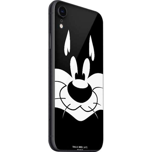 Looney Tunes Sylvester the Cat Black and White iPhone SE (2nd & 3rd Gen) Skin