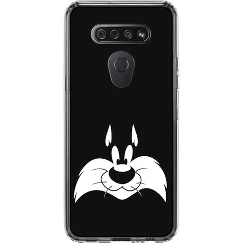 Looney Tunes Sylvester the Cat Black and White LG K51/Q51 Clear Case