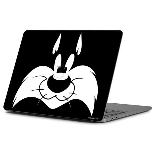 Looney Tunes Sylvester the Cat Black and White Apple MacBook Pro 13-inch Skin