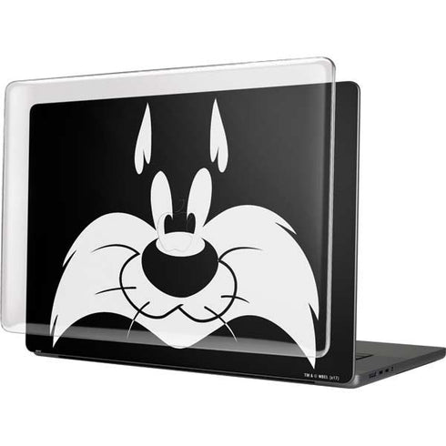 Looney Tunes Sylvester the Cat Black and White MacBook Pro 16in (2021-25) Case plus Skin