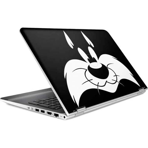 Looney Tunes Sylvester the Cat Black and White HP Pavilion Skin