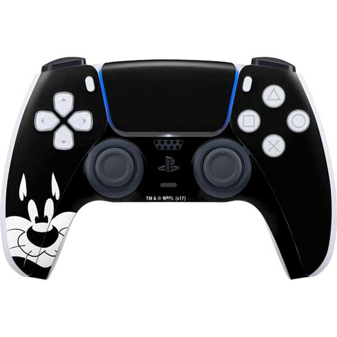 Looney Tunes Sylvester the Cat Black and White PS5 Controller Skin