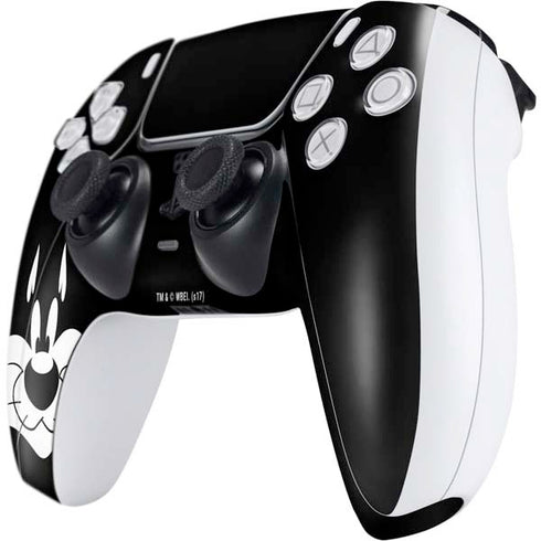Looney Tunes Sylvester the Cat Black and White PS5 Controller Skin