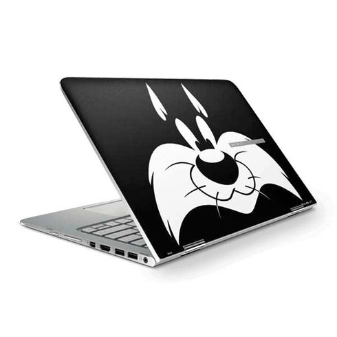 Looney Tunes Sylvester the Cat Black and White HP Spectre Skin