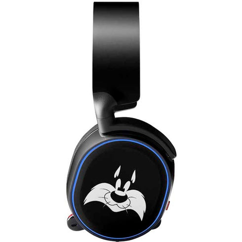 Looney Tunes Sylvester the Cat Black and White SteelSeries Arctis 3 Skin
