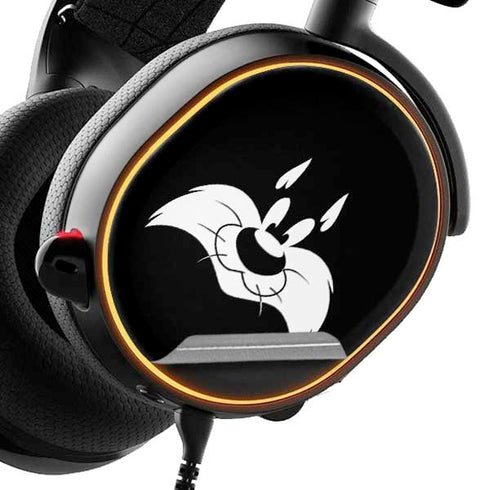Looney Tunes Sylvester the Cat Black and White SteelSeries Arctis 5 Skin
