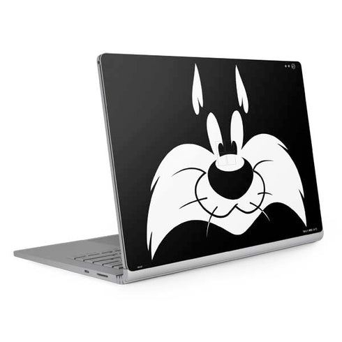 Looney Tunes Sylvester the Cat Black and White Surface Book 2 15in Skin