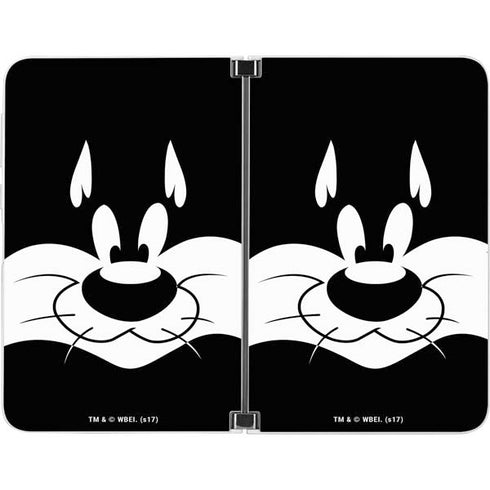 Looney Tunes Sylvester the Cat Black and White Surface Duo Skin