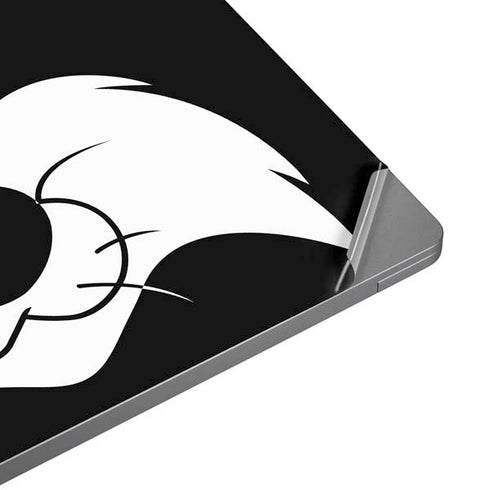 Looney Tunes Sylvester the Cat Black and White Universal Laptop 13in (10.6 x 7.6in) Skin