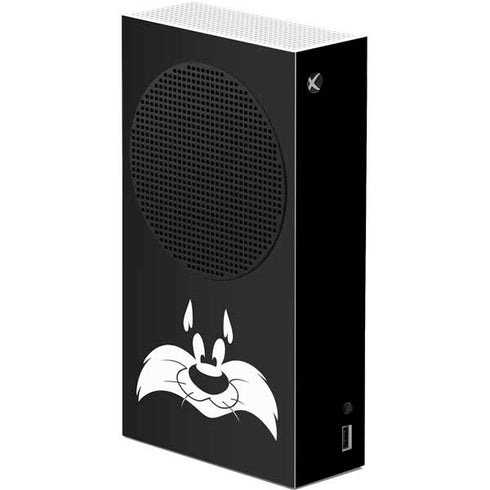 Looney Tunes Sylvester the Cat Black and White Xbox Series S Console Skin